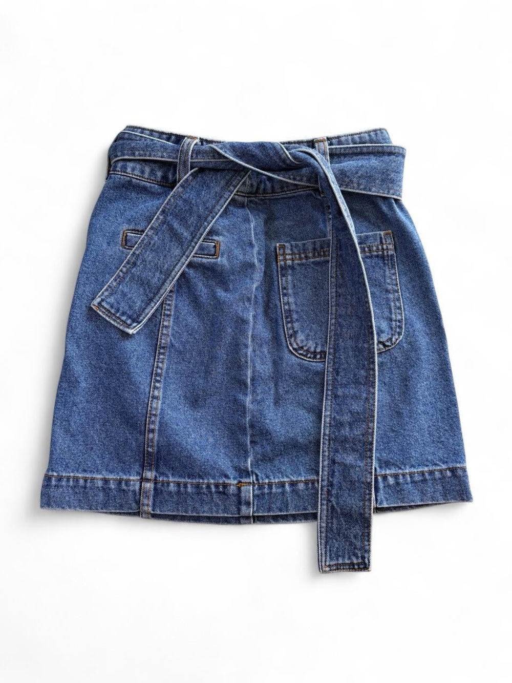 Sézane Gillie Denim Skirt – Blue, Size 34